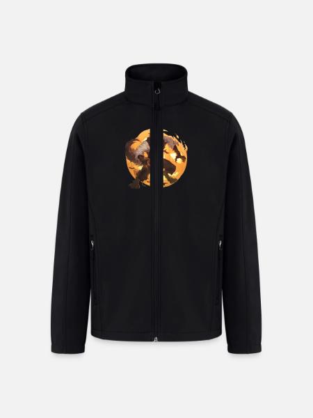 Werewolf Halloween - Men’s Soft Shell Jacket - black