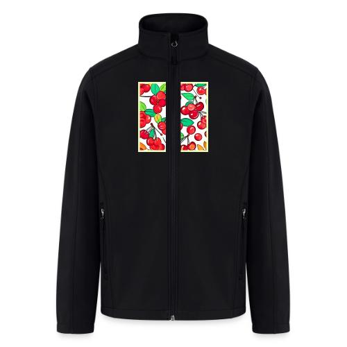 Cherry Pattern Design - Men’s Soft Shell Jacket