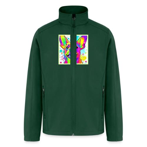 Vibrant Frenchie Bulldog Puppy Art - Men’s Soft Shell Jacket