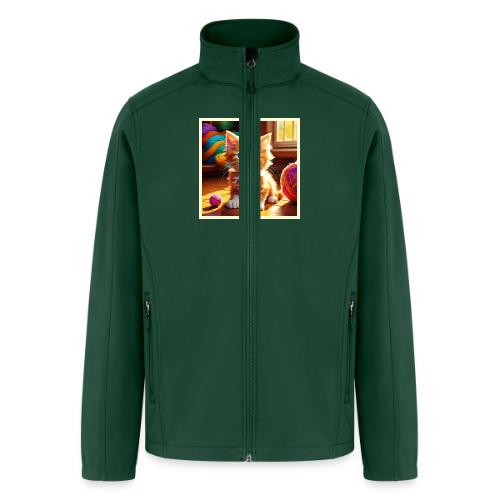 Cute Orange Kitten Art - Men’s Soft Shell Jacket