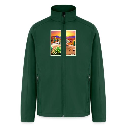 Spotted Gecko Desert Sunset - Men’s Soft Shell Jacket