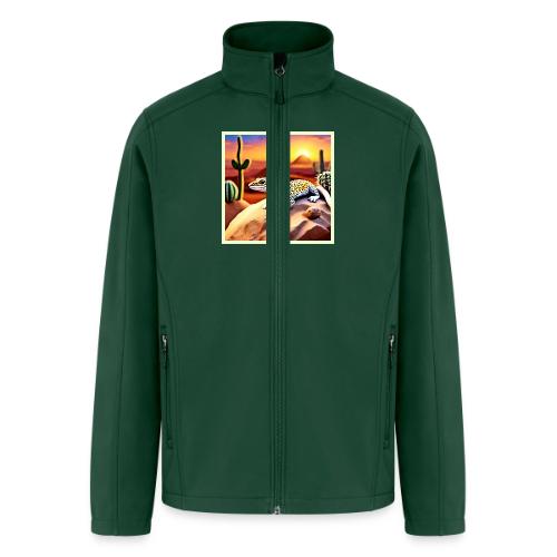 Beautiful Desert leopard Gecko Design - Men’s Soft Shell Jacket