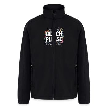 Beach Please - Men’s Soft Shell Jacket - black - Front