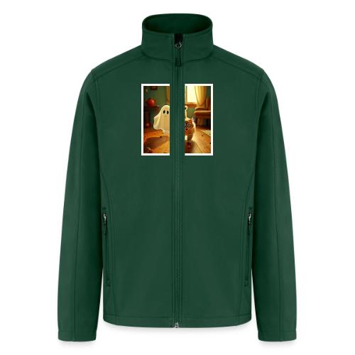 Funny Kitten Spooky Friend - Men’s Soft Shell Jacket