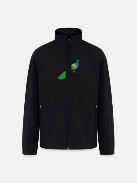 Peacock - Men’s Soft Shell Jacket - black