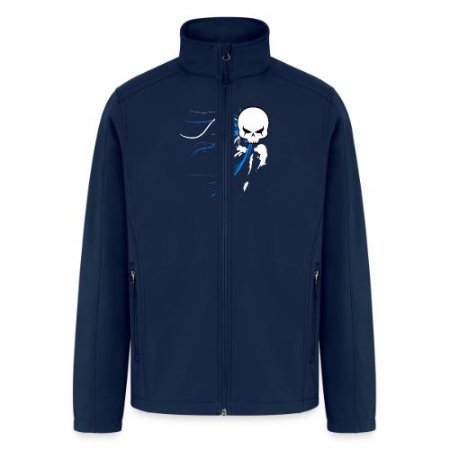 cyber skull bluw - Men’s Soft Shell Jacket
