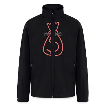 make money - Men’s Soft Shell Jacket - black - Front
