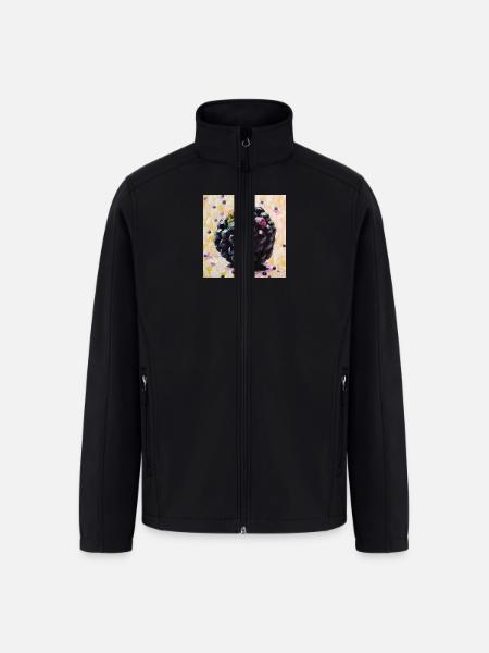 Very berry - Men’s Soft Shell Jacket - black