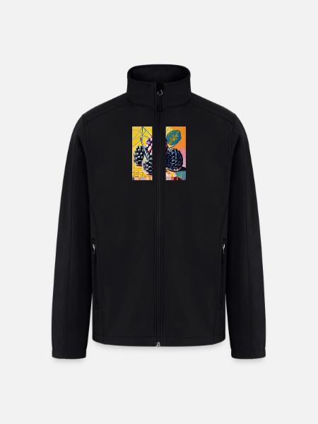 So fruity - Men’s Soft Shell Jacket - black