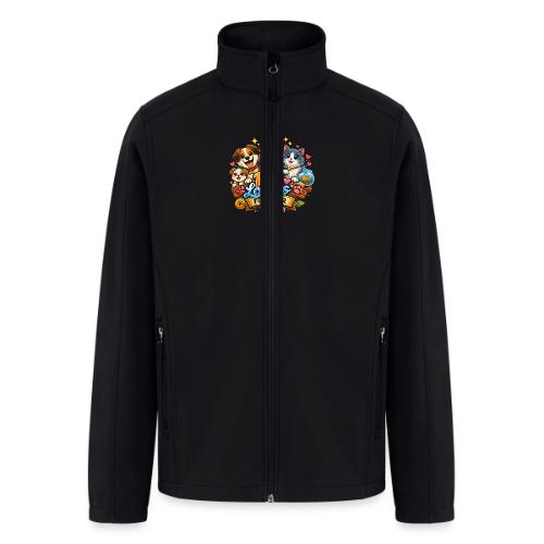 Pet Lover Forever Cute Cats & Dogs - Men’s Soft Shell Jacket