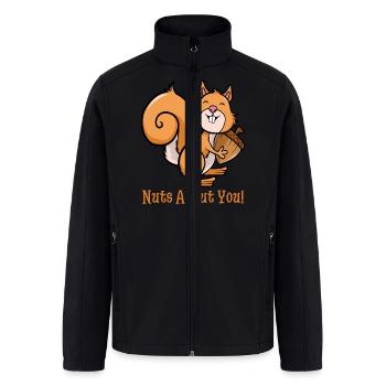 Surprised Squirrel - Men’s Soft Shell Jacket - black - Front