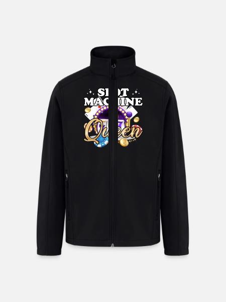Slot Machine Queen - Men’s Soft Shell Jacket - black
