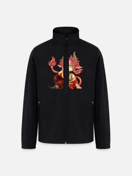 Ox Lunar Zodiac - Men’s Soft Shell Jacket - black