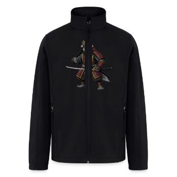 Wolf samurai - Men’s Soft Shell Jacket - black - Front
