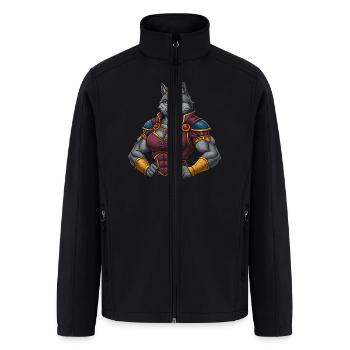 Wolf queen - Men’s Soft Shell Jacket - black - Front