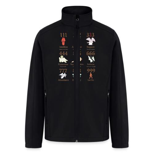 Mystic Angel Numbers Spiritual Symbols on Gildan - Men’s Soft Shell Jacket