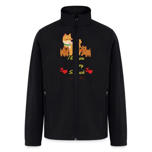 Cute Dog Family Love – “I Love You Purry So much - Men’s Soft Shell Jacket