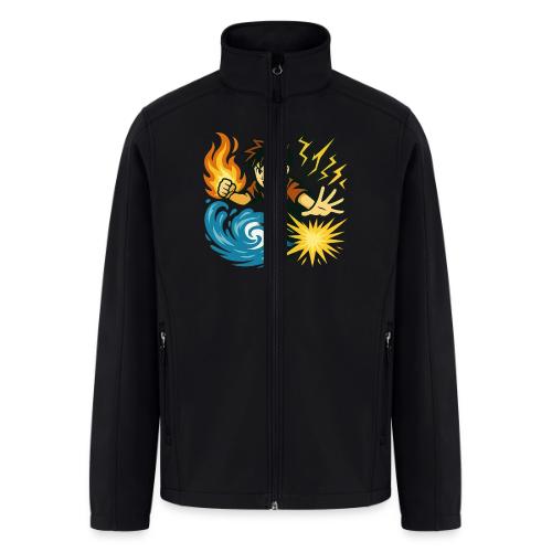 Anime Elemental Warriors | Fire, Water, Lightning - Men’s Soft Shell Jacket