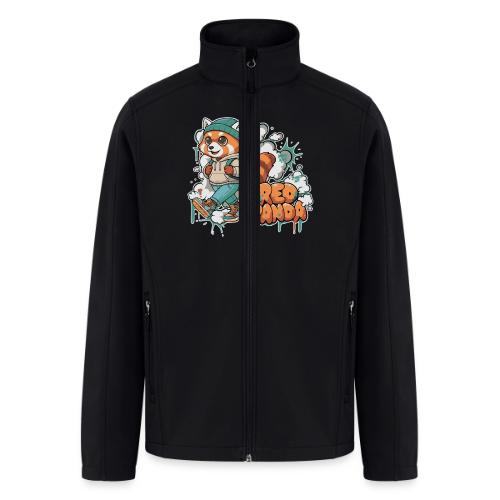 Red Panda Street Graffiti Vibes - Men’s Soft Shell Jacket