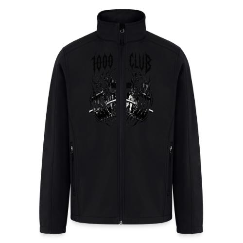 1000 LB Club Skull Barbell Powerlif - Men’s Soft Shell Jacket