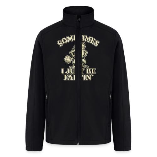 Sometimes I Just Be Fartin Funny Frog Shirt - Men’s Soft Shell Jacket