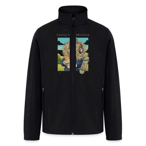 Gaming Cat Adventure: Pizza & Skates - Men’s Soft Shell Jacket