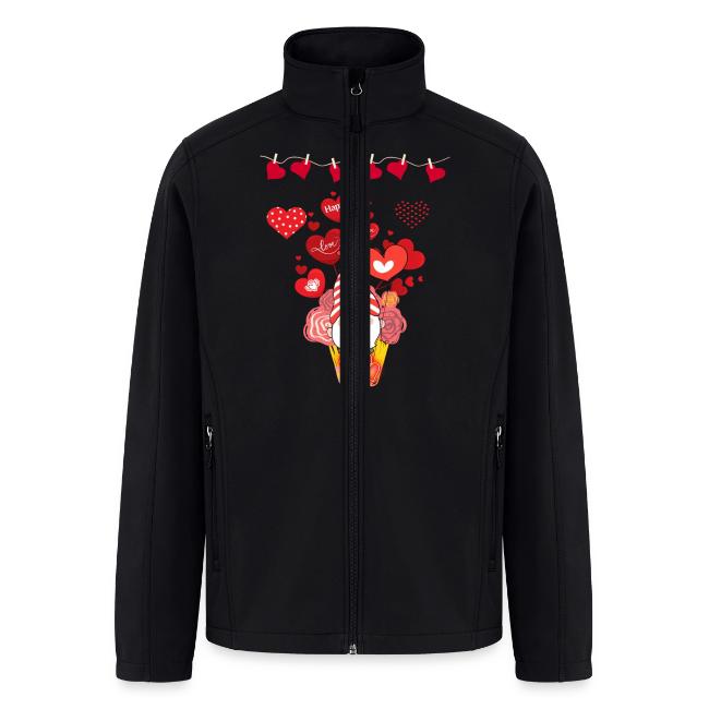 Design wrapped in love hearts, vibrating in love.