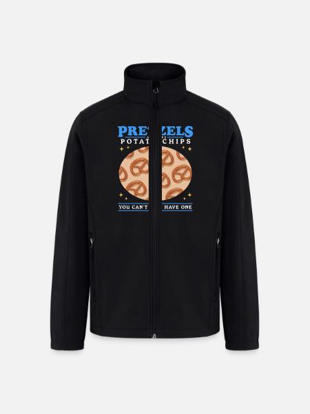 Pretzels Are Like Pretzel - Men’s Soft Shell Jacket - black