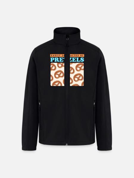 Pretzel Lover By Pretzels - Men’s Soft Shell Jacket - black