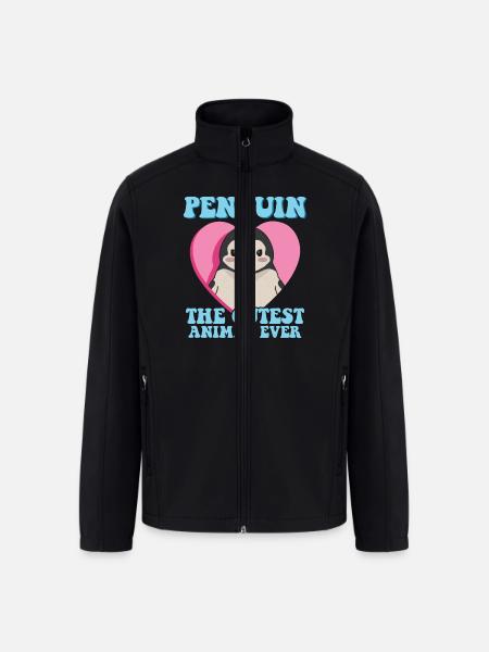 Penguin The Cutest Animal - Men’s Soft Shell Jacket - black
