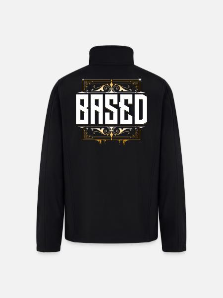 Based - KekW - Omegalul - Twitch - Men’s Soft Shell Jacket - black