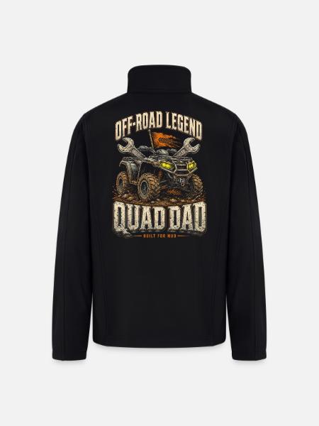 ATV Quad ATVs Quad Dad - Men’s Soft Shell Jacket - black
