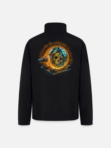Glass Blowing - Men’s Soft Shell Jacket - black