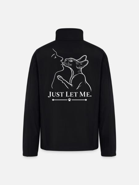 Affectionate Sphynx Cat - Men’s Soft Shell Jacket - black