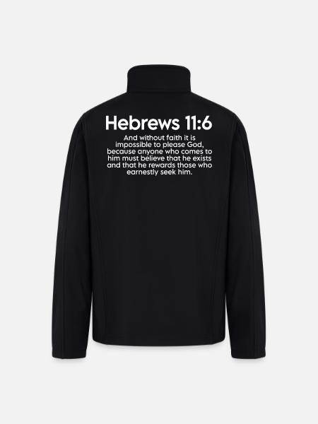 Bible verse  - Men’s Soft Shell Jacket - black