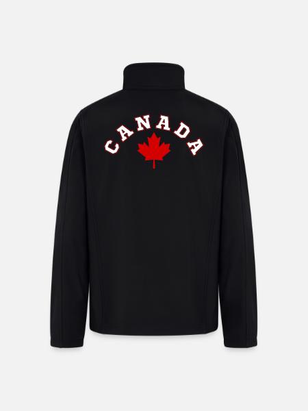 CANADA MAPLE LEAF - Men’s Soft Shell Jacket - black