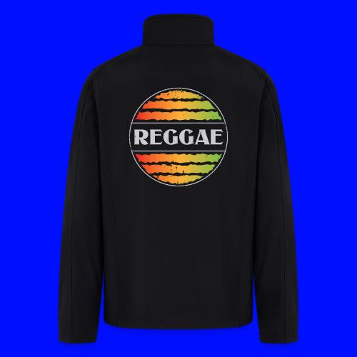 Reggae celebration vibrant rasta music design - Men’s Soft Shell Jacket