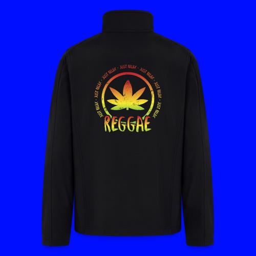 Chill Reggae Vibes Just Relax Rasta Music Art - Men’s Soft Shell Jacket