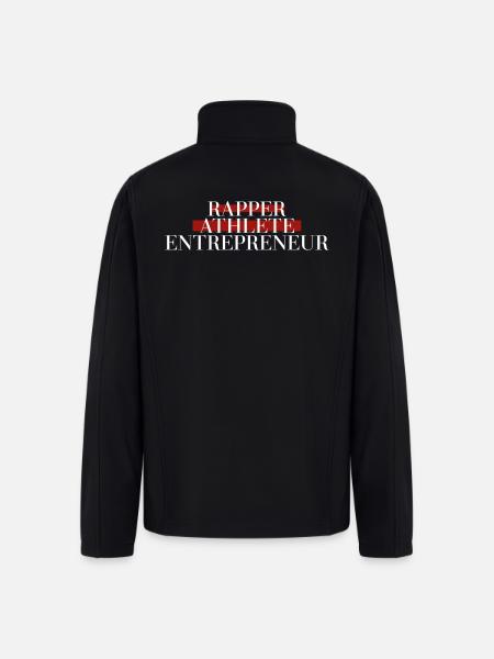 Rapper athlete entrepreneur - Men’s Soft Shell Jacket - black
