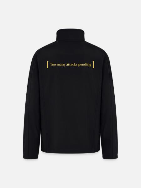 Too many attacks pending - Men’s Soft Shell Jacket - black