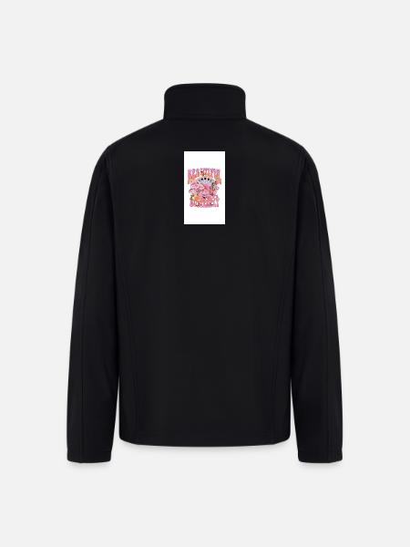 Beautiful Butterfly Bloom - Men’s Soft Shell Jacket - black