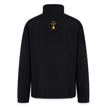 The Reluctant Optimist Official Logo - Men’s Soft Shell Jacket - black - Back