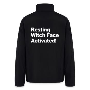 Resting Witch Face Activated - Men’s Soft Shell Jacket - black - Back