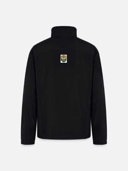 Mind Growth Shield Patch - Men’s Soft Shell Jacket - black