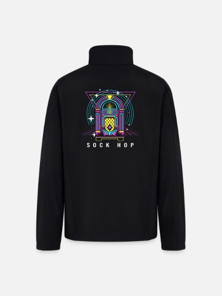 Dance Party Sock Hop - Men’s Soft Shell Jacket - black