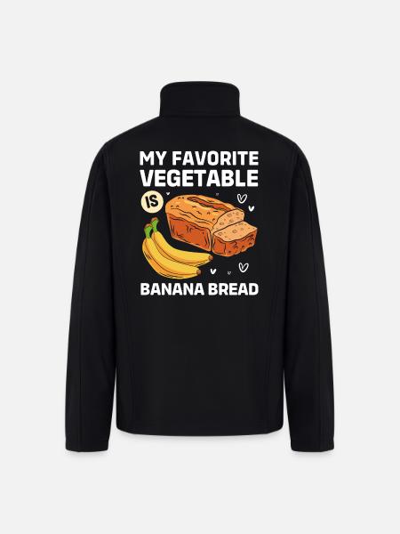 Bread Baking Banana Bread - Men’s Soft Shell Jacket - black