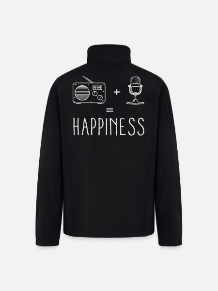 Radio Microphone Happiness - Men’s Soft Shell Jacket - black