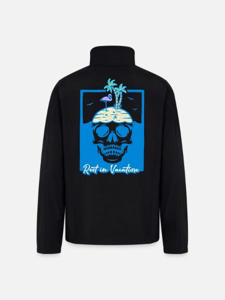 Rest in Vacation - Men’s Soft Shell Jacket - black