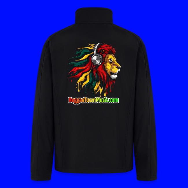Reggae Music Radio Lion Head Soundwaves design