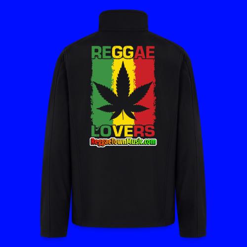 Reggae lovers design featuring cannabis leaf - Men’s Soft Shell Jacket